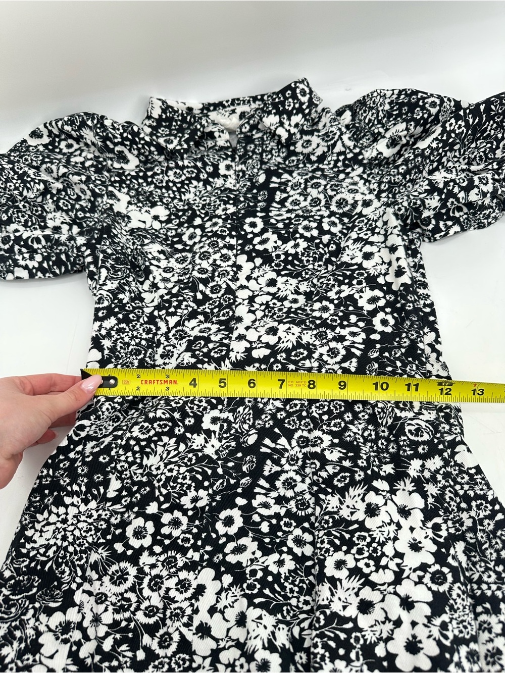 Tuckernuck Hyacinth House Black and White Floral Mini Dress - Picture 9 of 10